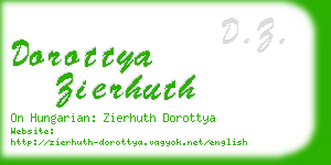 dorottya zierhuth business card